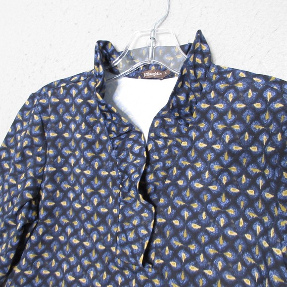 J. McLaughlin Tops - J McLaughlin Top‎ Small Ruffle Neck Durham Catalina Cloth Preppy Academia Career